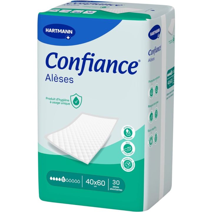 Confiance alèses 5 gouttes 40x60cm Hartmann - 30 alèses absorbantes 