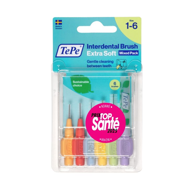 Brossettes interdentaires extra souple TePe -  boîte de 6 brossettes
