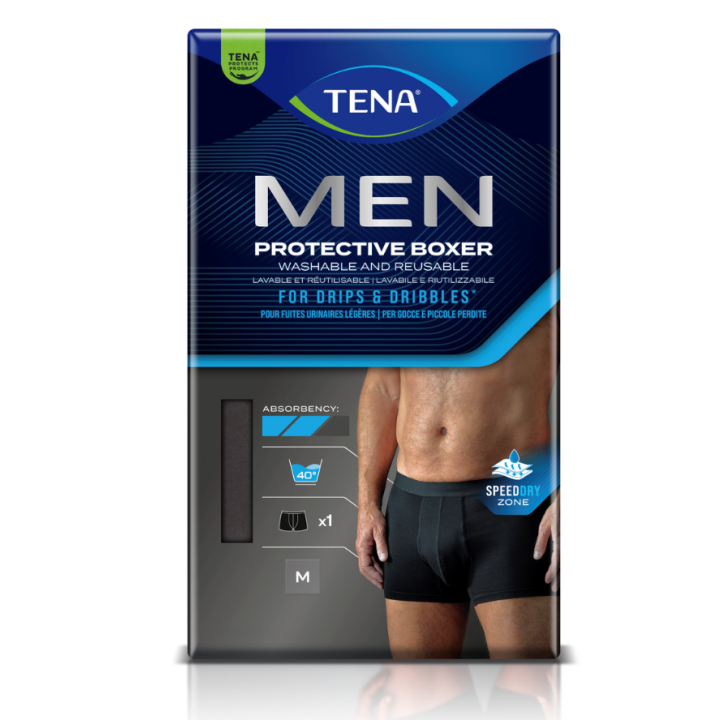 Men boxer lavant lavable réutilisable taille M Tena - un boxer 