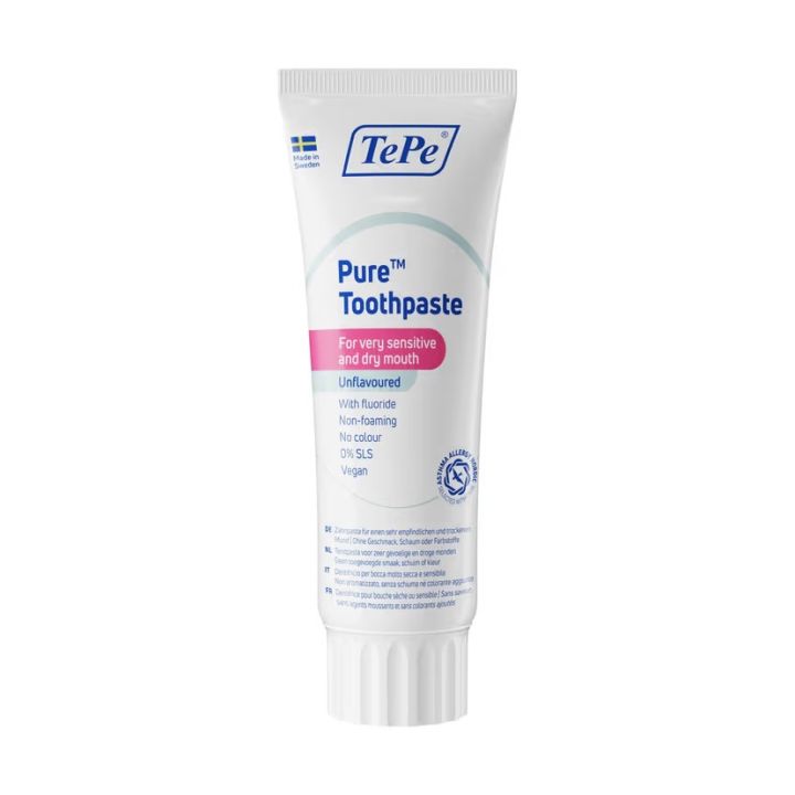 Dentifrice Pure goût neutre TePe - tube de 75ml