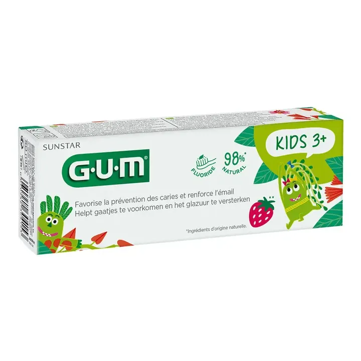 Dentifrice kids dès 3 ans goût fraise Gum- tube de 50ml