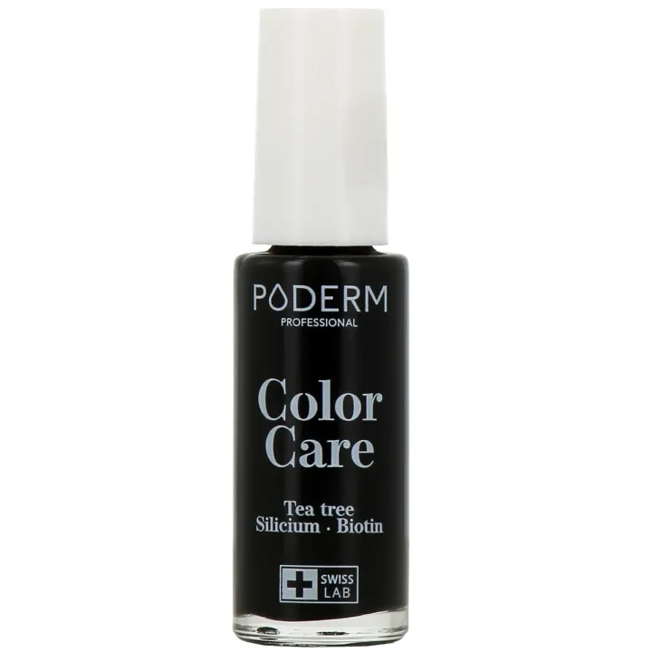 Color Care Vernis à ongles Black 502 Poderm - flacon de 8ml