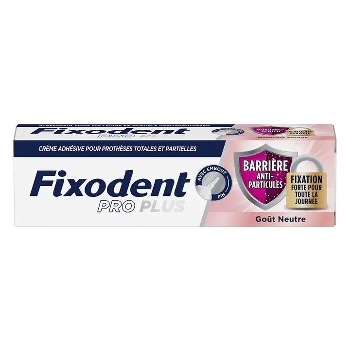 Crème adhésive Fixodent pro plus anti-particules - Tube 40g