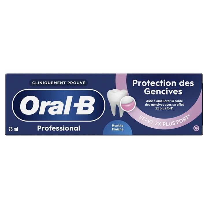 Dentifrice Protection des Gencives menthe fraîche Oral B - tube de 75ml