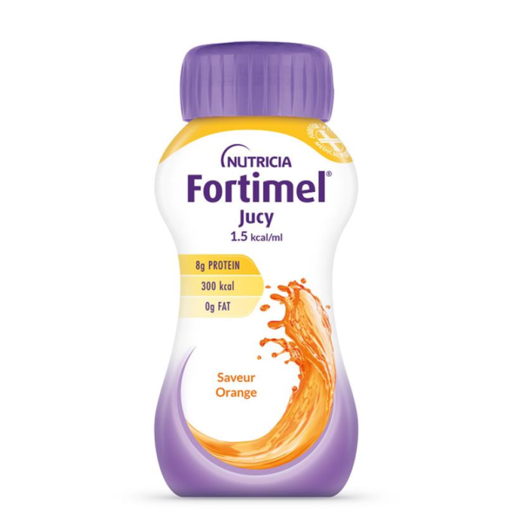 Fortimel jucy 1.5kcal saveur orange Nutricia - 4 bouteilles de 200ml