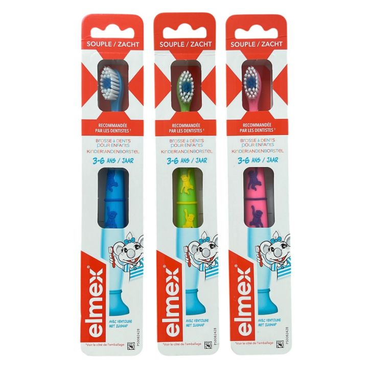 Brosse à dents souple enfant 3-6 ans Elmex - 1 brosse à dents