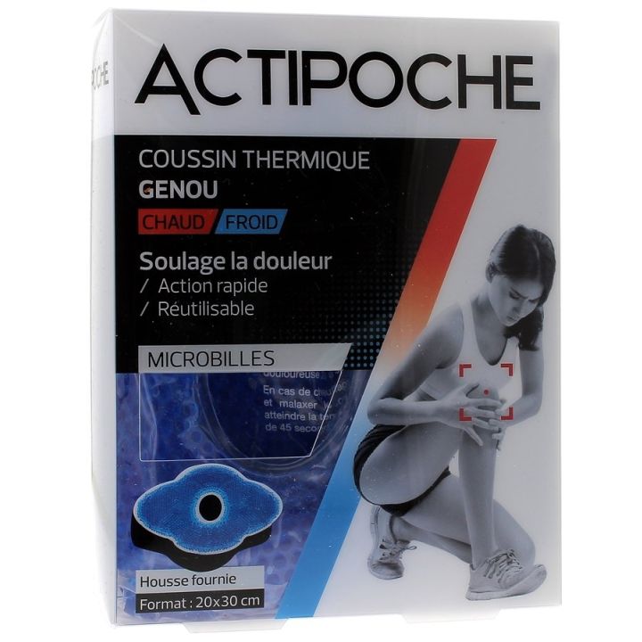 Actipoche coussin thermique genou chaud/froid Cooper - coussin thermique + housse