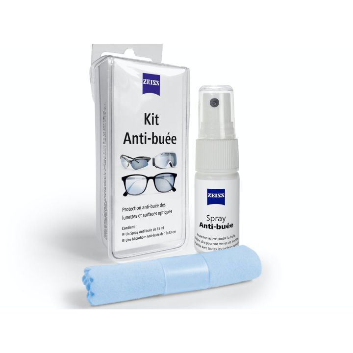 Antibuée spray + lingette microfibre Zeiss - spray de 15ml