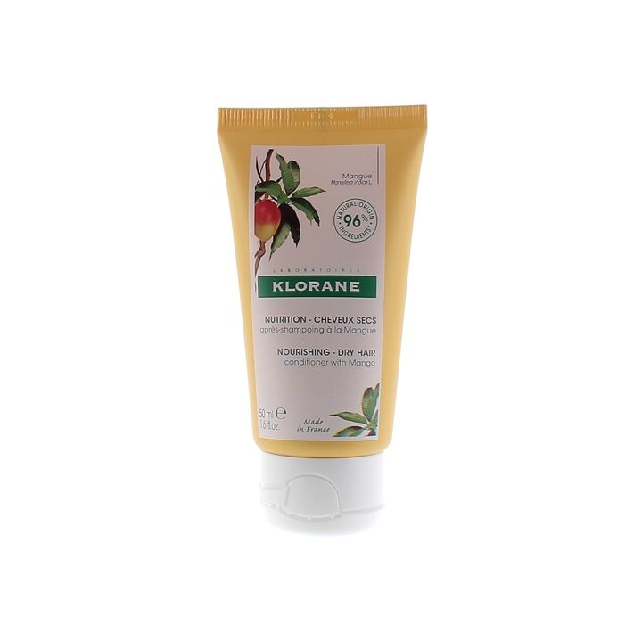 Après-shampoing cheveux secs à la mangue Klorane - tube de 50 ml