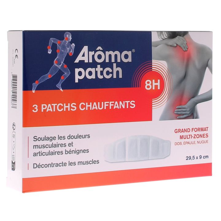 Arôma patch grand format multi-zones Mayoly Spindler - 3 patchs chauffants de 29,5 x 9 cm