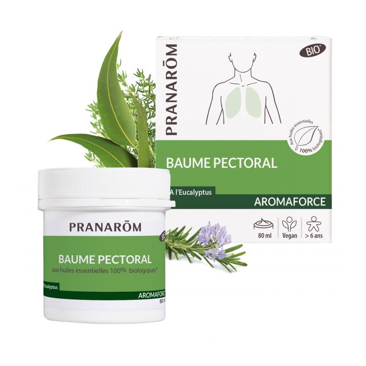 Aromaforce Baume Pectoral BIO Pranarôm - pot de 80 ml