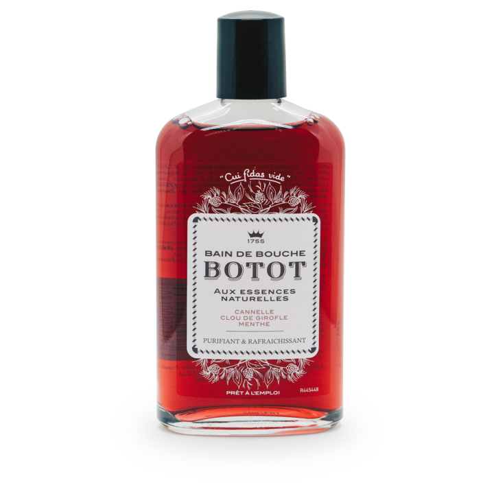 Bain de bouche Cannelle Clou de Girofle Menthe Botot - flacon de 250 ml