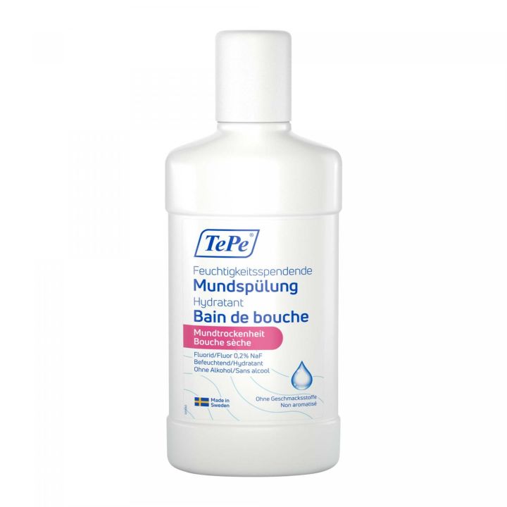 Bain de bouche hydratant bouche sèche TePe - flacon de 500ml