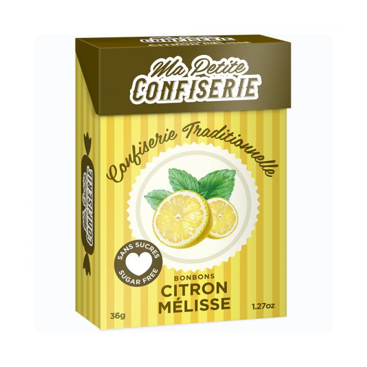 Bonbons citron mélisse Ma petite confiserie - boîte de 36,5 g