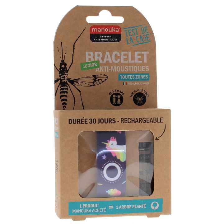 Bracelet anti-moustiques junior Manouka - 1 bracelet