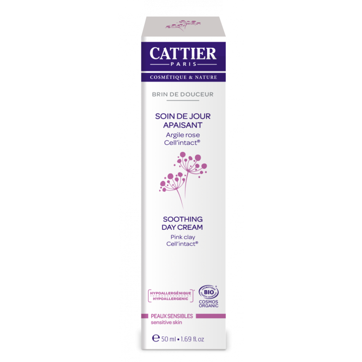 Brin de douceur soin de jour apaisant Cattier - flacon de 50 ml