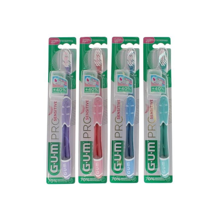 Brosse à dents Pro sensitive ultra soft GUM - une brosse à dents