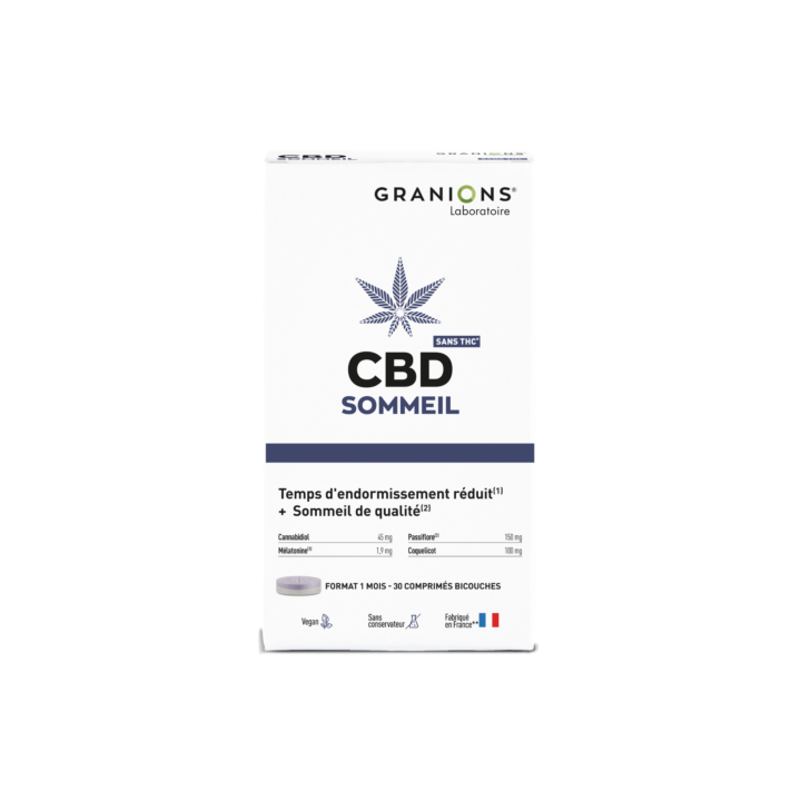 CBD Sommeil Granions - boite de 30 comprimés