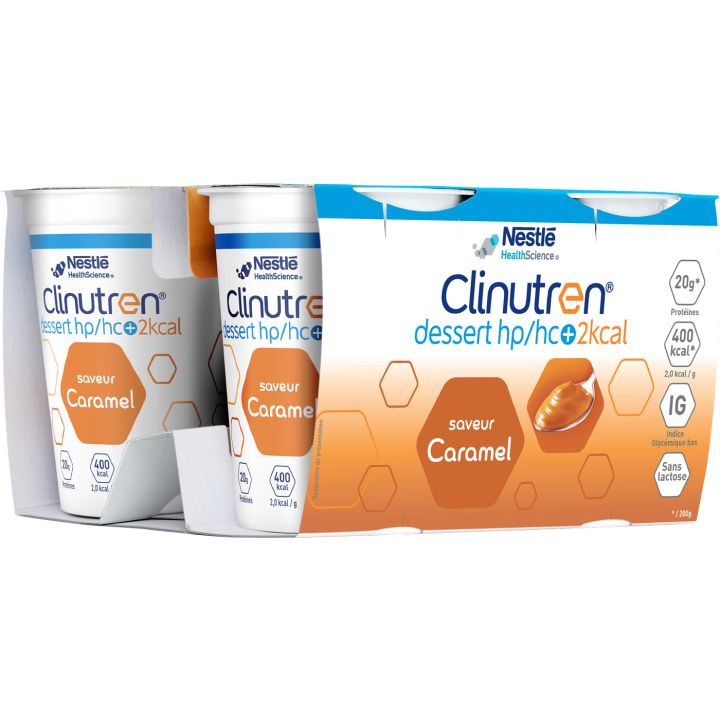 Clinutren saveur caramel HP/HC + Nestlé - lot de 4x200g