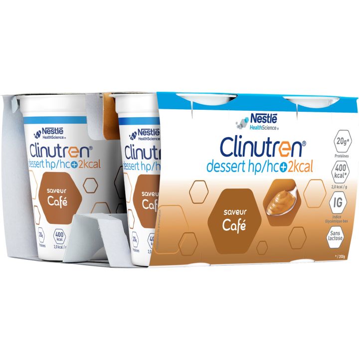 Clinutren saveur café HP/HC + Nestlé - lot de 4x200g