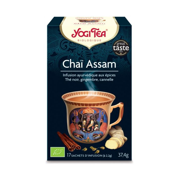 Chaï Assam infusion bio Yogi Tea - boite de 17 sachets 