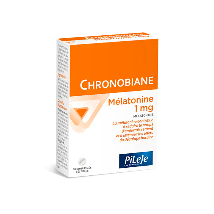Chronobiane mélatonine 1mg Pileje - boîte de 30 comprimés sécables