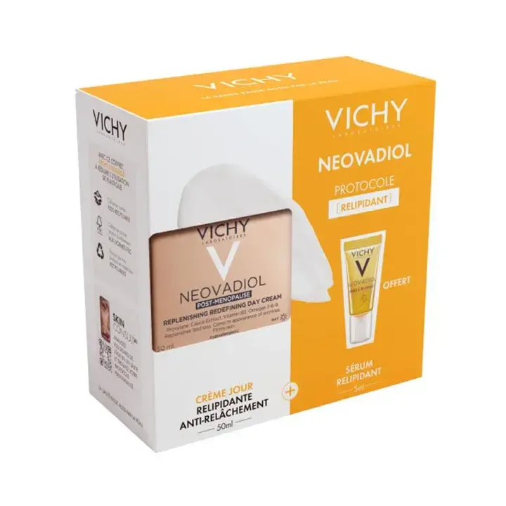 Coffret Neovadiol protocole post-ménopause relipidant Vichy - coffret de 2 produits