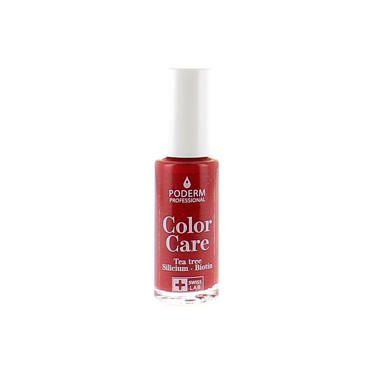 Color Care Vernis à ongles Rouge Allure 253 Poderm - flacon de 8ml