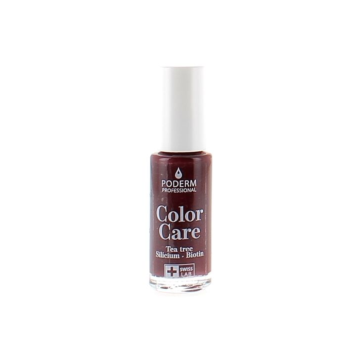 Color Care Vernis à ongles Rouge Noir 437 Poderm - flacon de 8ml