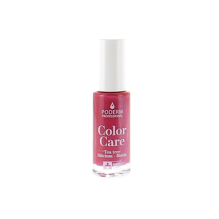 Color Care Vernis à ongles Rouge Rose 797 Poderm - flacon de 8ml