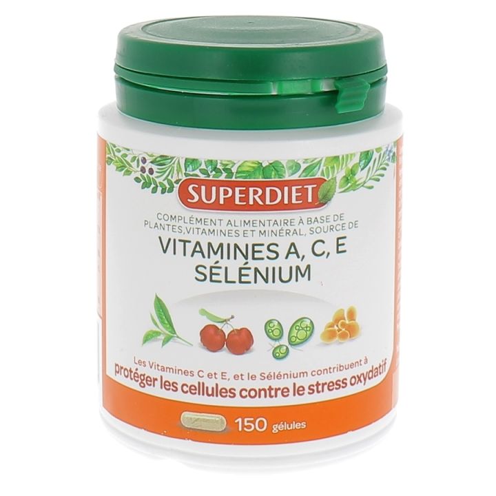 Complexe Sélénium Vitamines A.C.E Super Diet - 150 gélules
