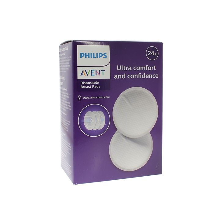 Coussinets d'allaitements jetables jour/nuit Avent -  Boite de 24 coussinets