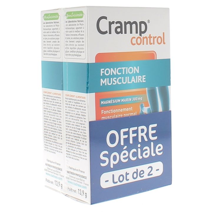 Cramp control Nutreov - Offre spéciale lot de 2 boites de 30 gélules