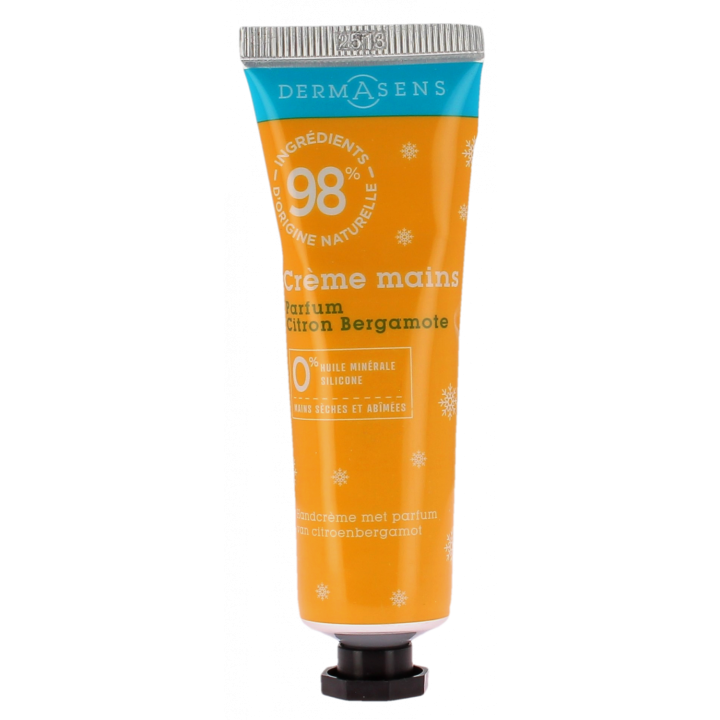 Crème mains parfum citron bergamote Dermasens - tube de 30ml