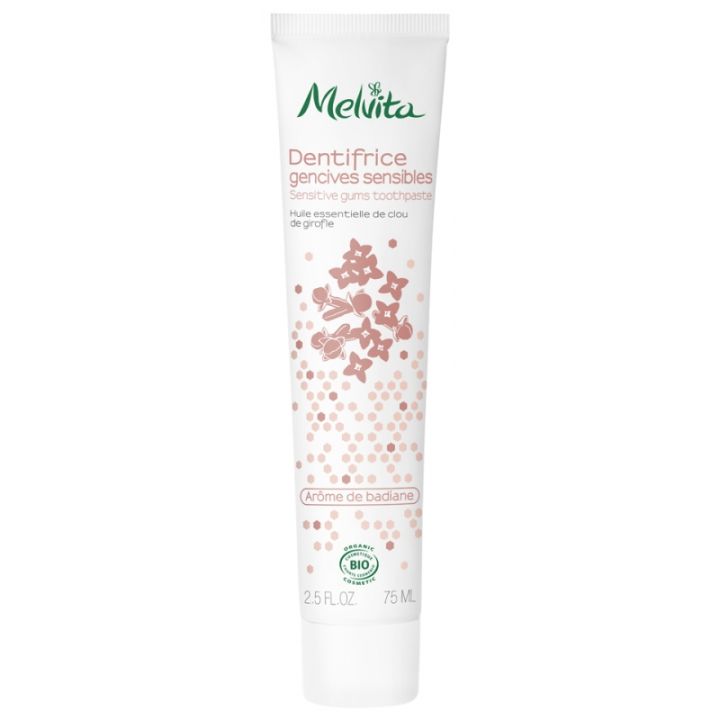 Dentifrice gencives sensibles arôme badiane bio Melvita - tube de 75 ml