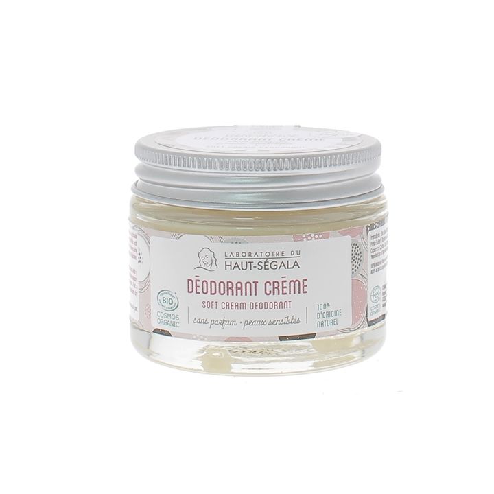 Déodorant crème sans parfum bio Haut-Ségala - pot de 50 g