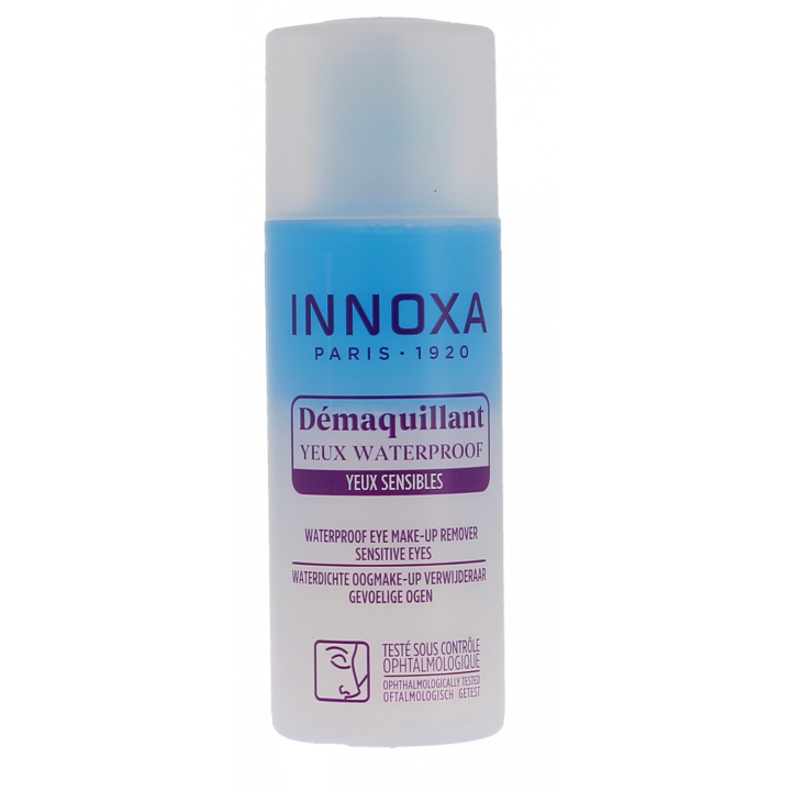 Démaquillant yeux sensibles waterproof Innoxa - flacon de 100 ml