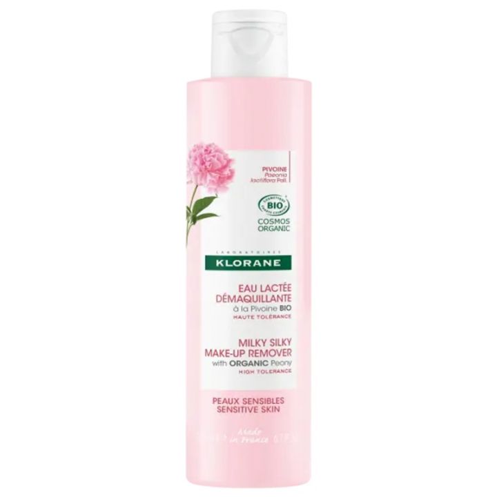 Eau lactée démaquillante à la Pivoine bio Klorane - flacon de 200 ml