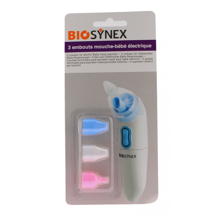 Embout mouche-bébé électrique Biosynex - 3 embouts