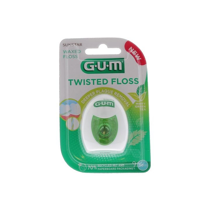 Fil dentaire Twisted floss GUM - fil de 30m