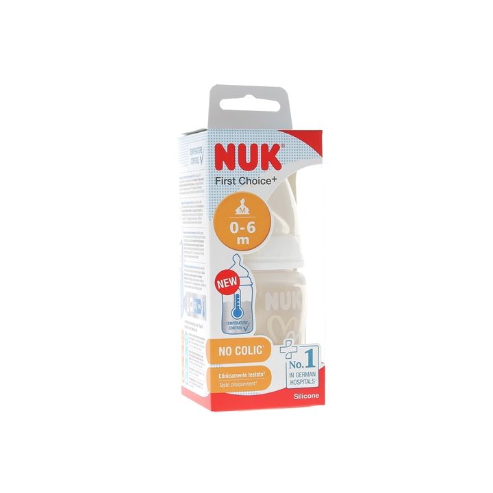 First Choice+ Biberon Temperature Control 0-6 mois NUK - biberon de 150 ml