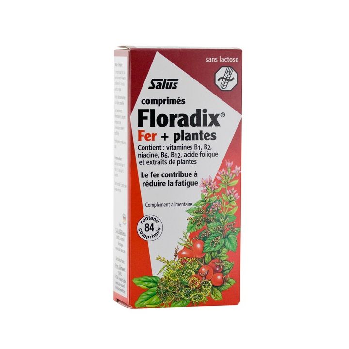 Floradix fer + plantes Salus - 84 comprimés
