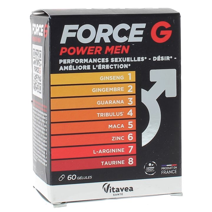Force G Power Men Vitavea - boîte de 60 gélules