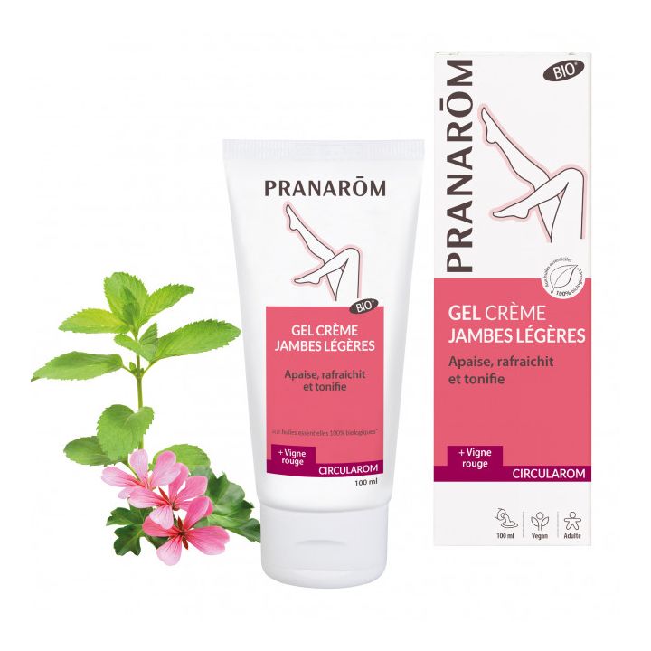 Circularom Gel Crème Jambes Légères Bio Pranarôm - tube de 100 ml