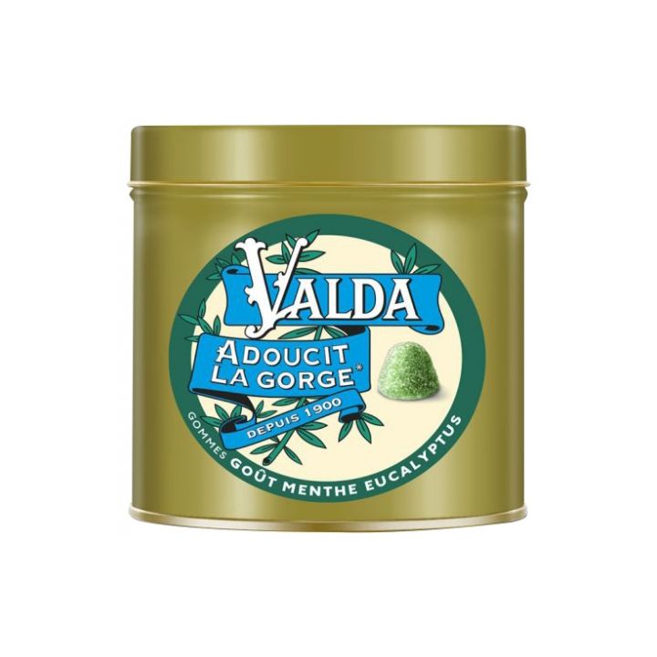 Gommes goût menthe eucalyptus Valda - pot de 140 g
