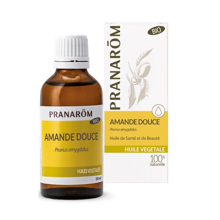 Huile végétale BIO d'amande douce Pranarôm - flacon de 50 ml