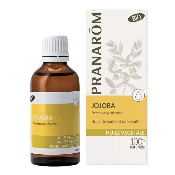 Huile végétale BIO de jojoba Pranarôm - flacon de 50 ml
