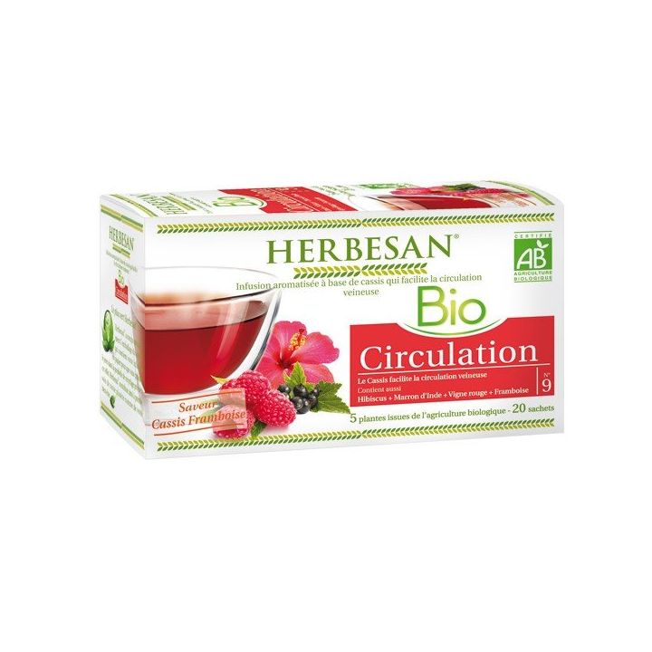 Herbesan Infusion Circulation élimination BIO - 20 sachets