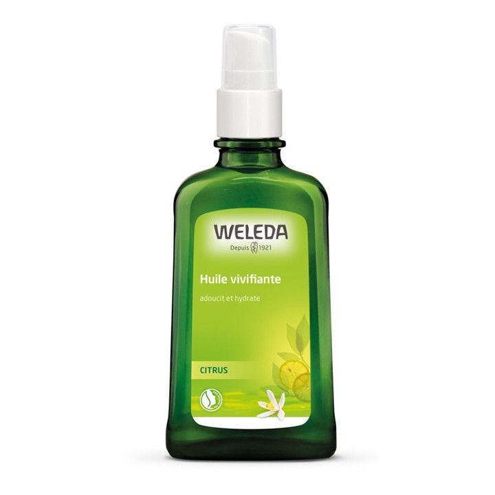 Huile Vivifiante Citrus Weleda - flacon à pompe de 100 ml