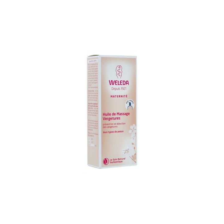 Huile de massage vergetures Weleda - flacon-pompe 100 ml